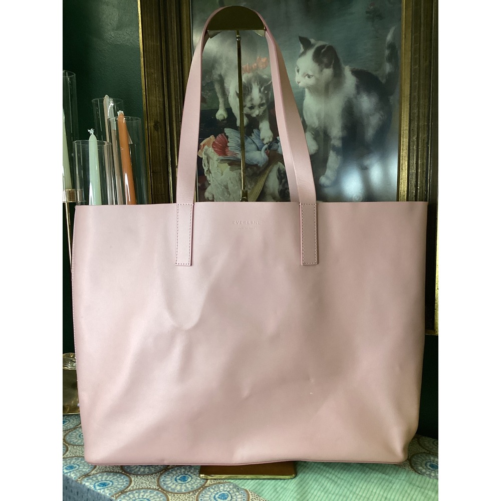 Everlane Day Market Tote Blush Pink Italian Leather‎ Shoulder Bag Handbag Womens